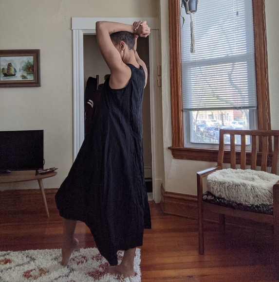 Essential Black Trapeze Dress - Picture 4 of 5